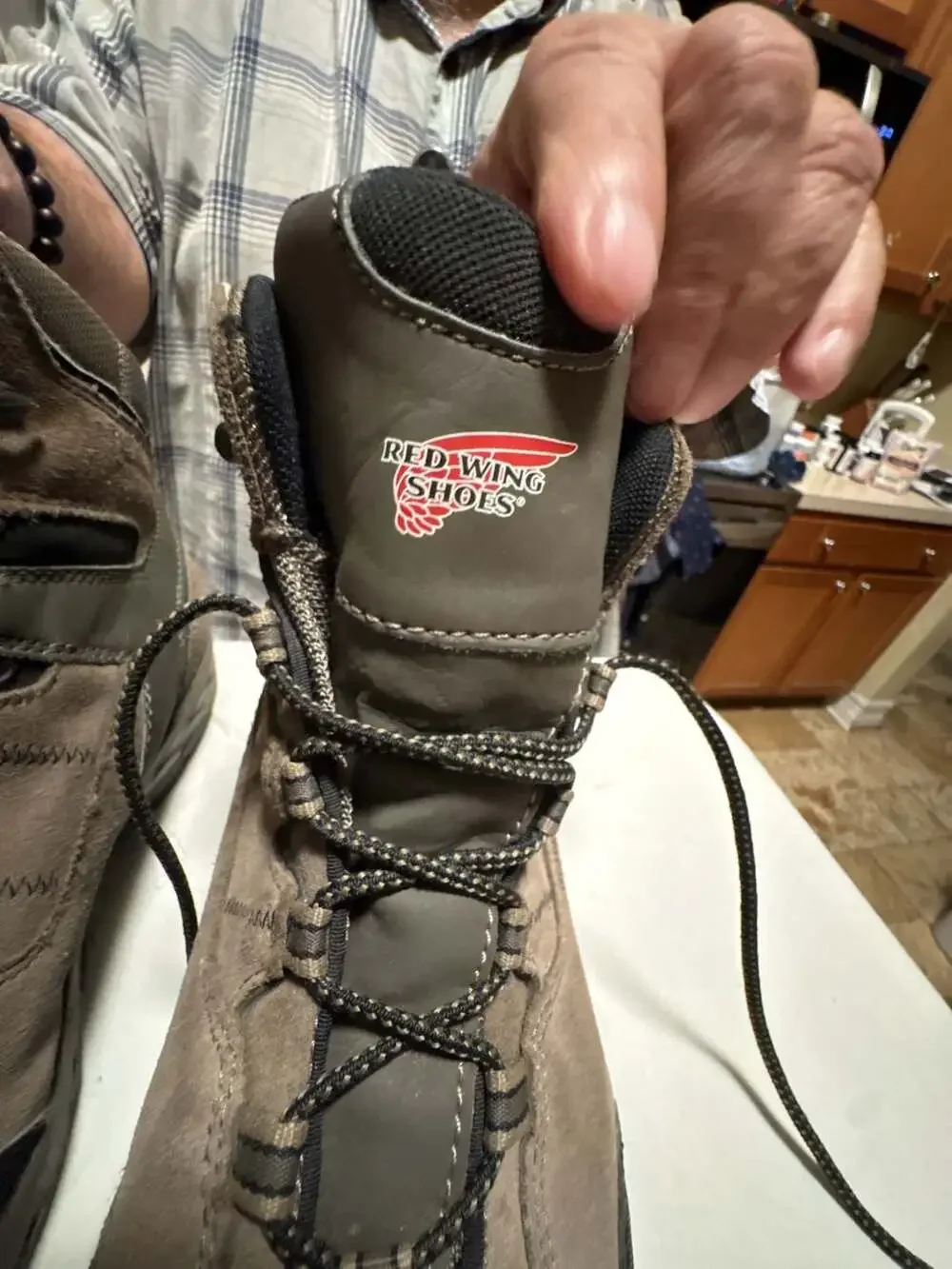 Red Wing TruHiker Men's Waterproof 6-Inch Safety Toe Work Boots Style 3561 Size